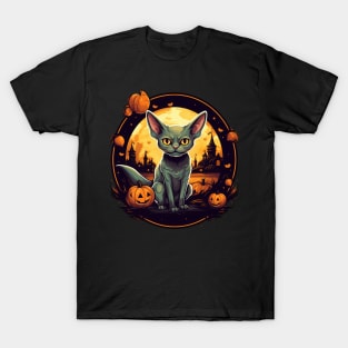 Devon Rex Cat Cat Halloween, Cat Lover T-Shirt